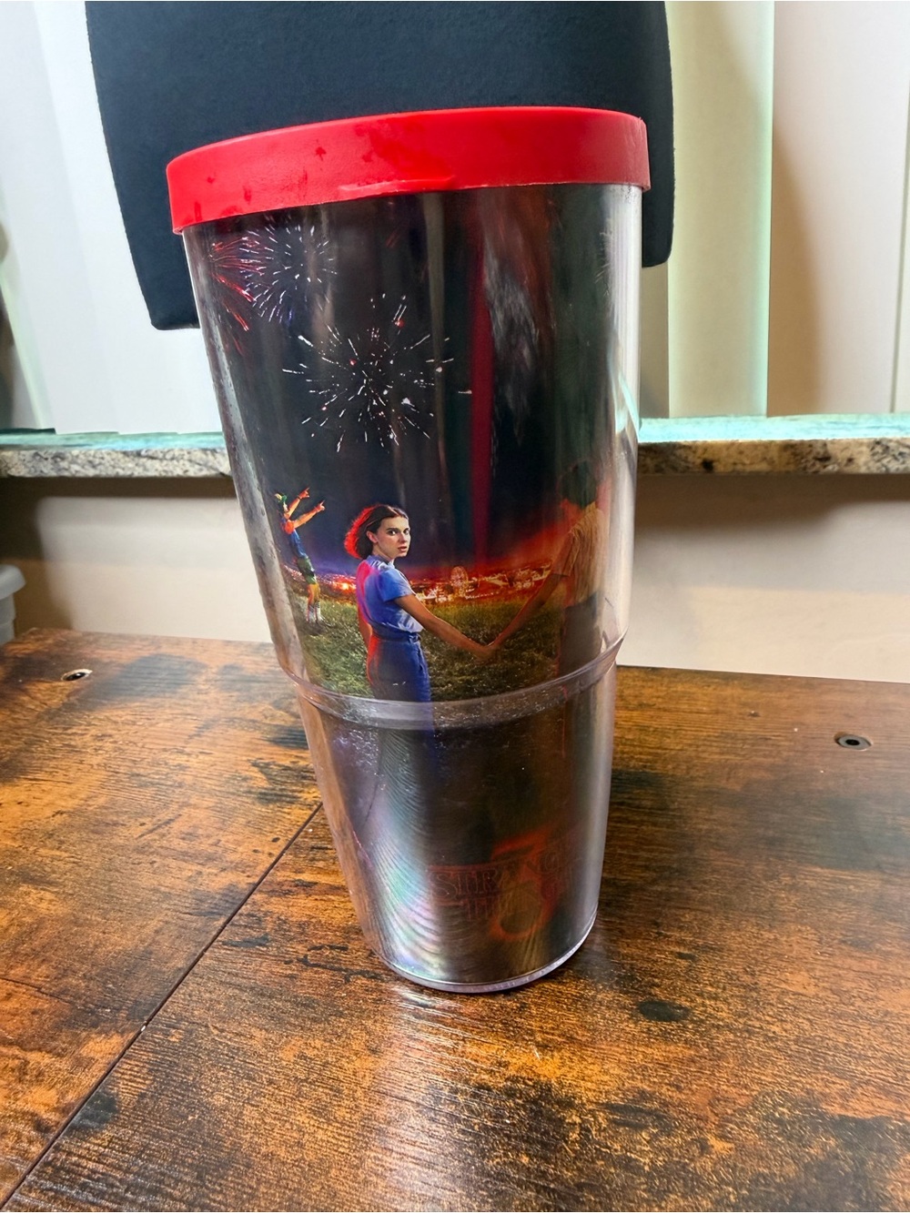 Tervis Stranger Things Season 3 insulated tumblers third season red lid.